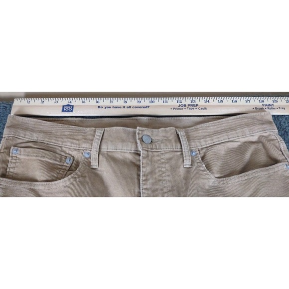 Levi's 502 Corduroy Jeans Men's 36x34 (Fits 36x32) Brown Pin Wale Straight - Picture 3 of 12